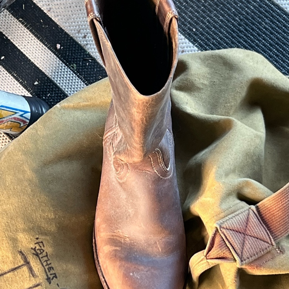 FRYE Men's Brown Leather Boots